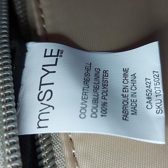 Gold trim nylon belt/cross body bag/clutch - Picture 7 of 16